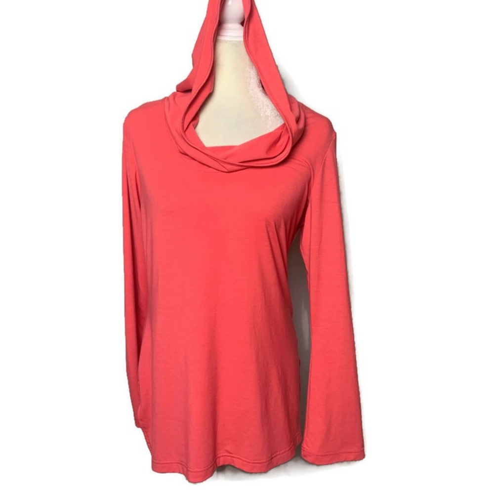 COLUMBIA | pink long sleeve top with cowl neck
